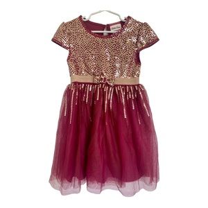Little Lass Sequin Formal Dress. Size: 6